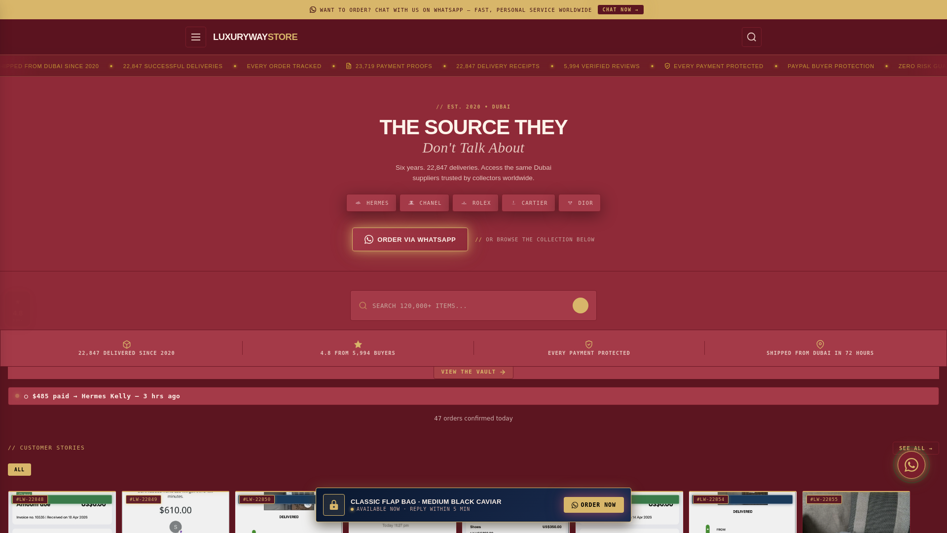 website screenshot of https://elux-click.pages.dev/