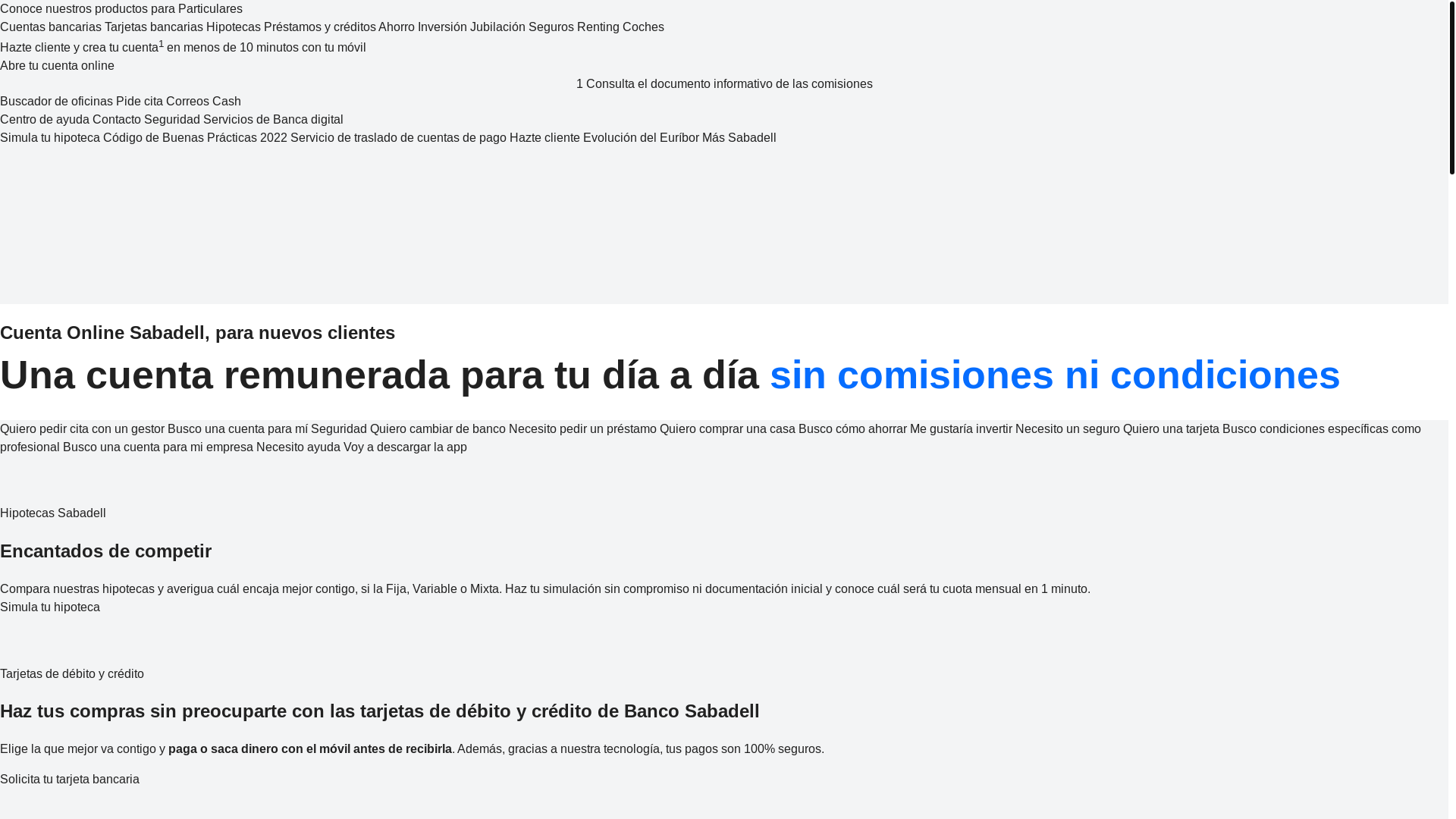 website screenshot of https://www.bancsabadell.com/bsnacional/es/particulares/