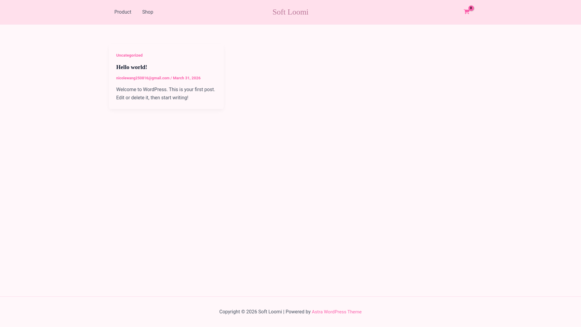 website screenshot of https://coressoftloomi.com