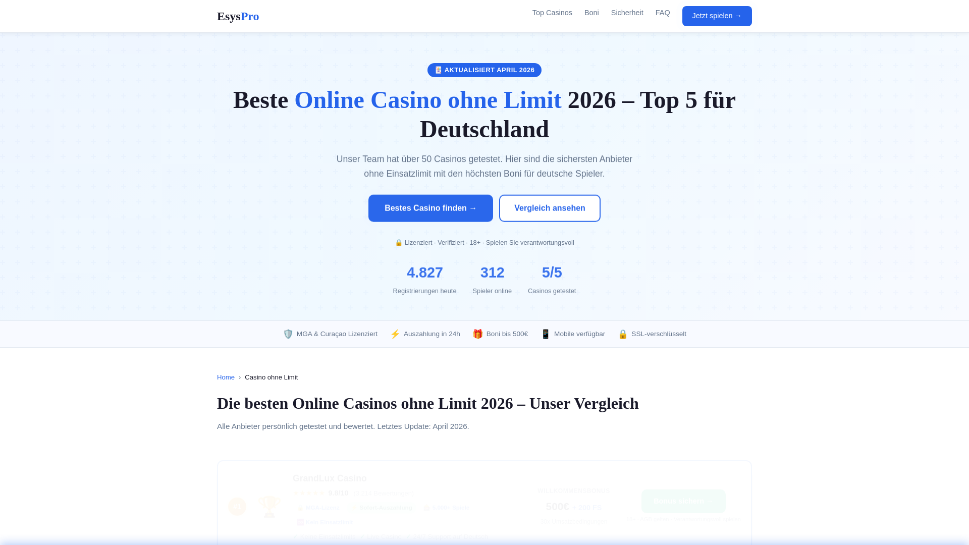 website screenshot of https://esyspro-de.pages.dev/