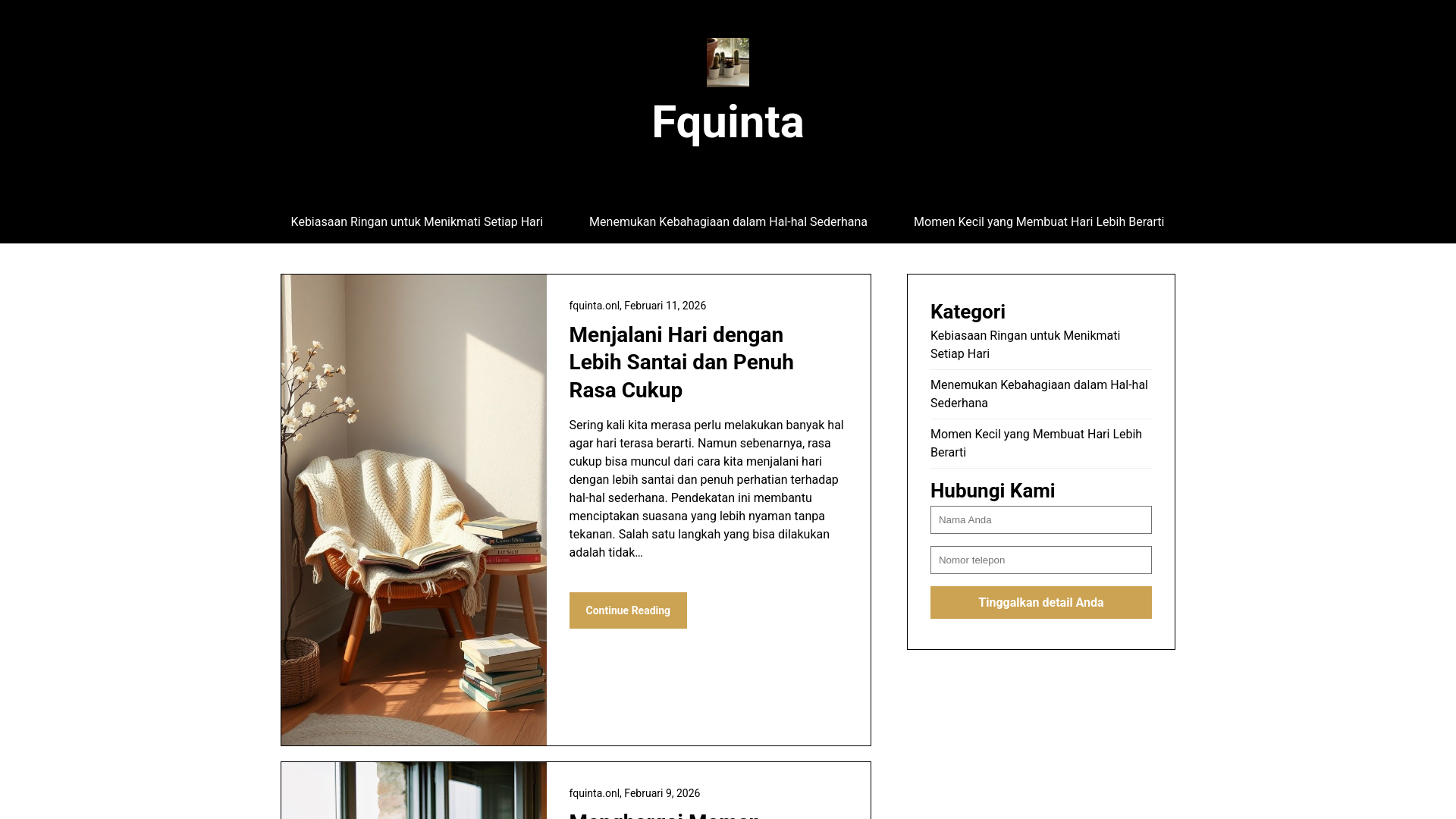 website screenshot of https://fquinta.onl/