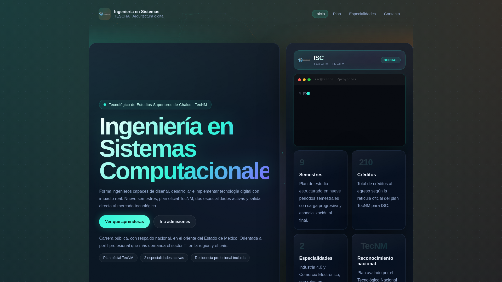 website screenshot of https://tescha.pages.dev/