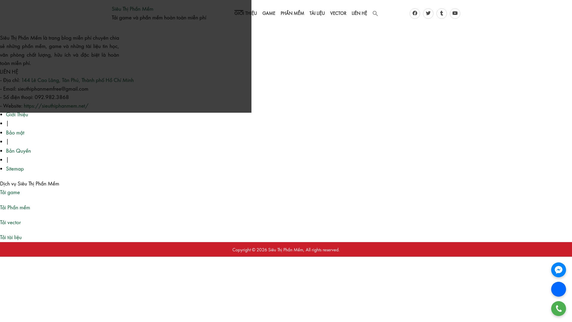 website screenshot of https://tinhocphanmem.com/