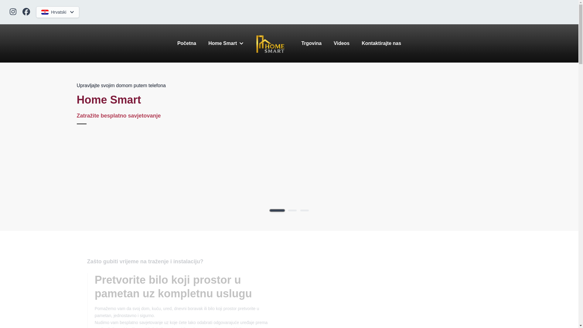 website screenshot of https://homesmart.hr/