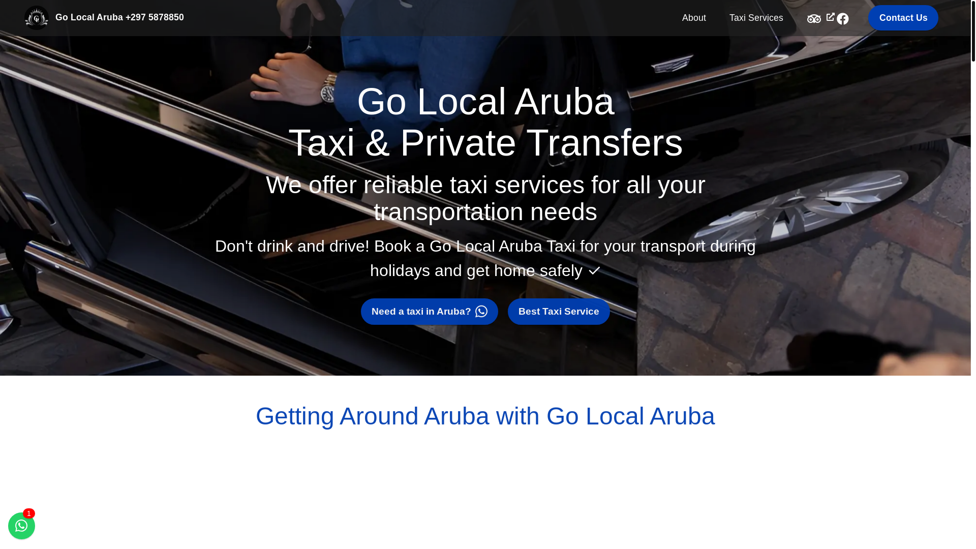 website screenshot of https://golocalaruba.net/