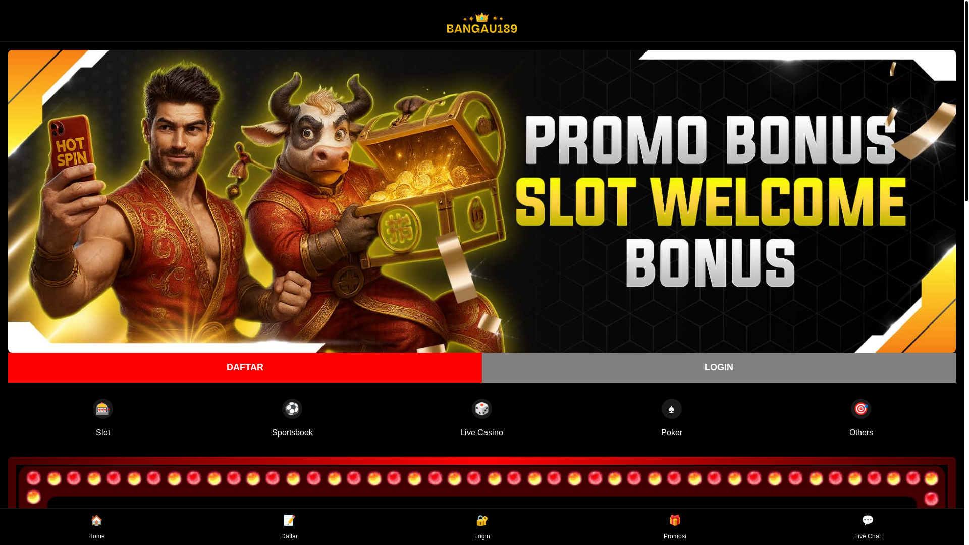 website screenshot of https://bangau189.com/