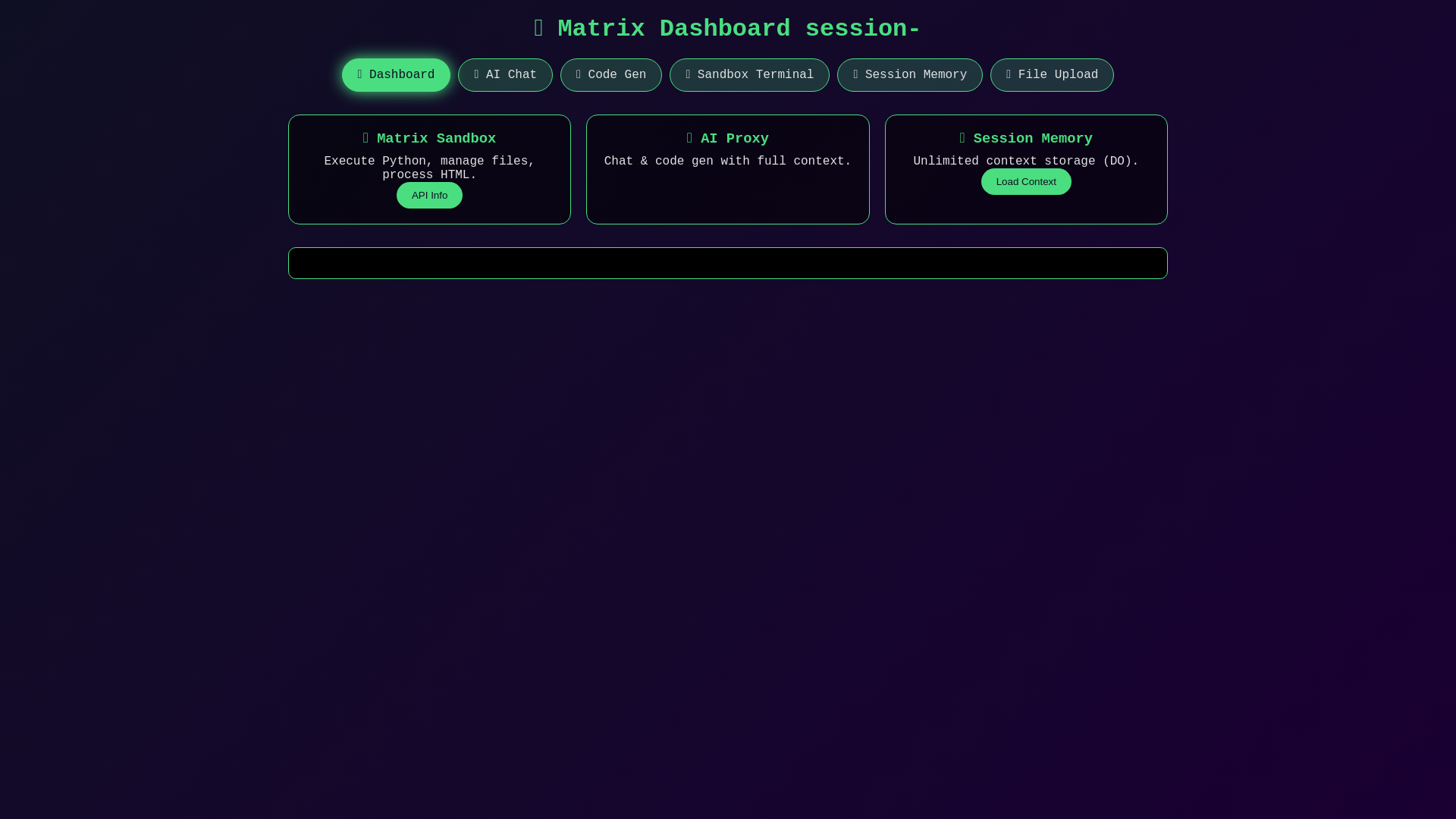 website screenshot of https://matrix-dashboard.pages.dev/