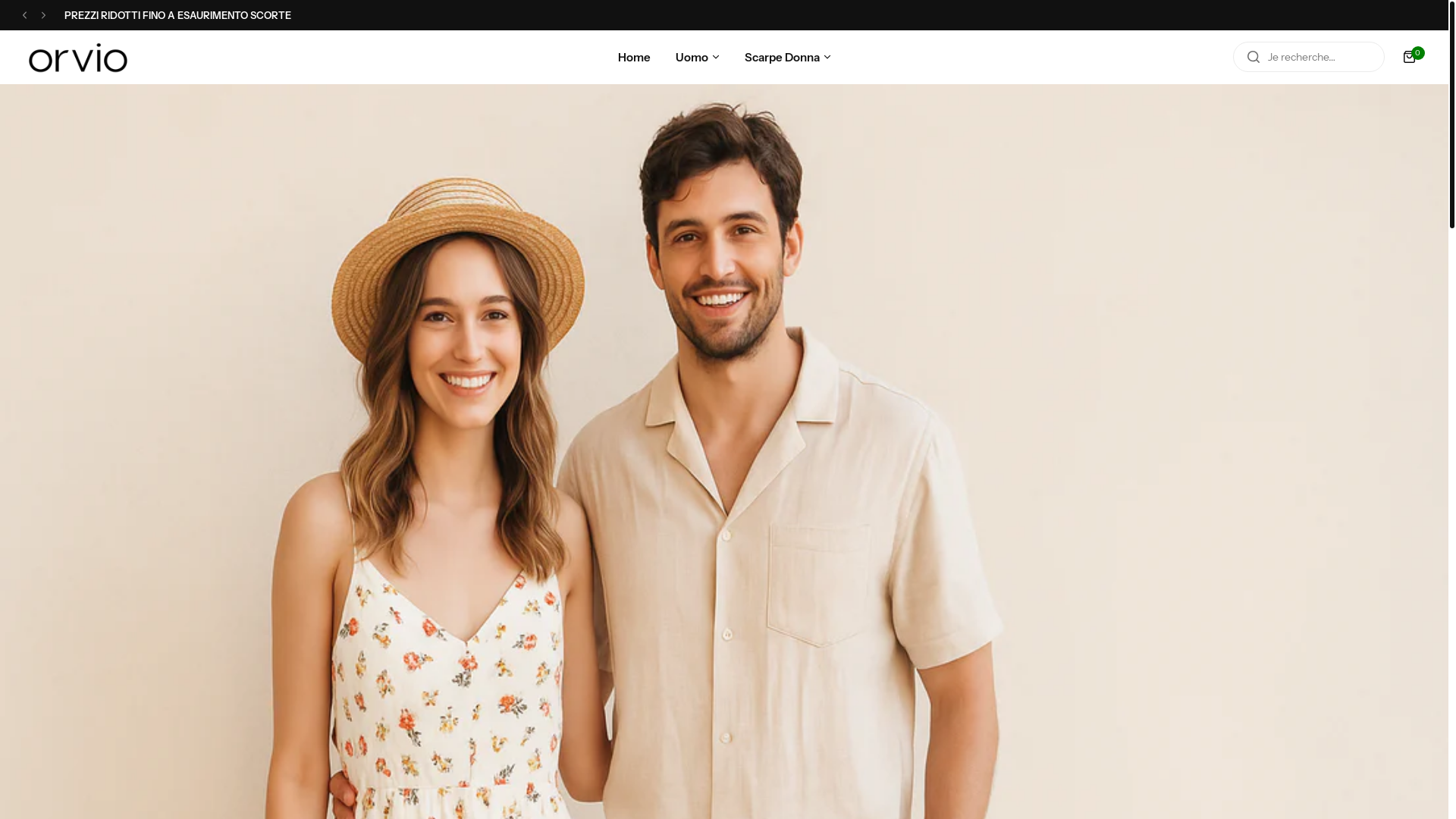 website screenshot of https://orviomilano.com/