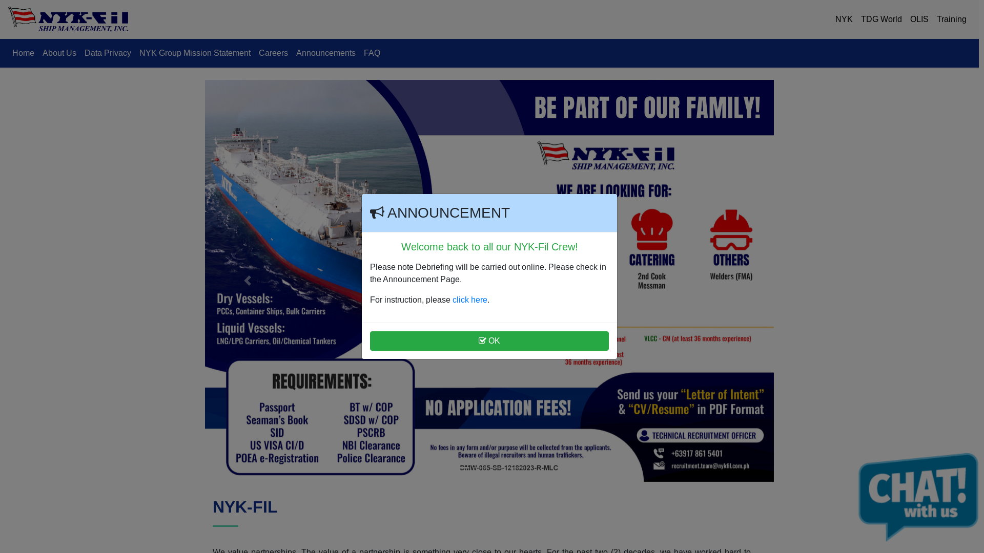 website screenshot of https://nykfil.com.ph/