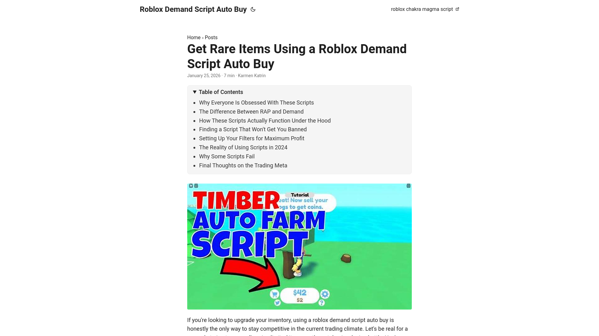website screenshot of https://roblox-demand-script-auto-buy.pages.dev/