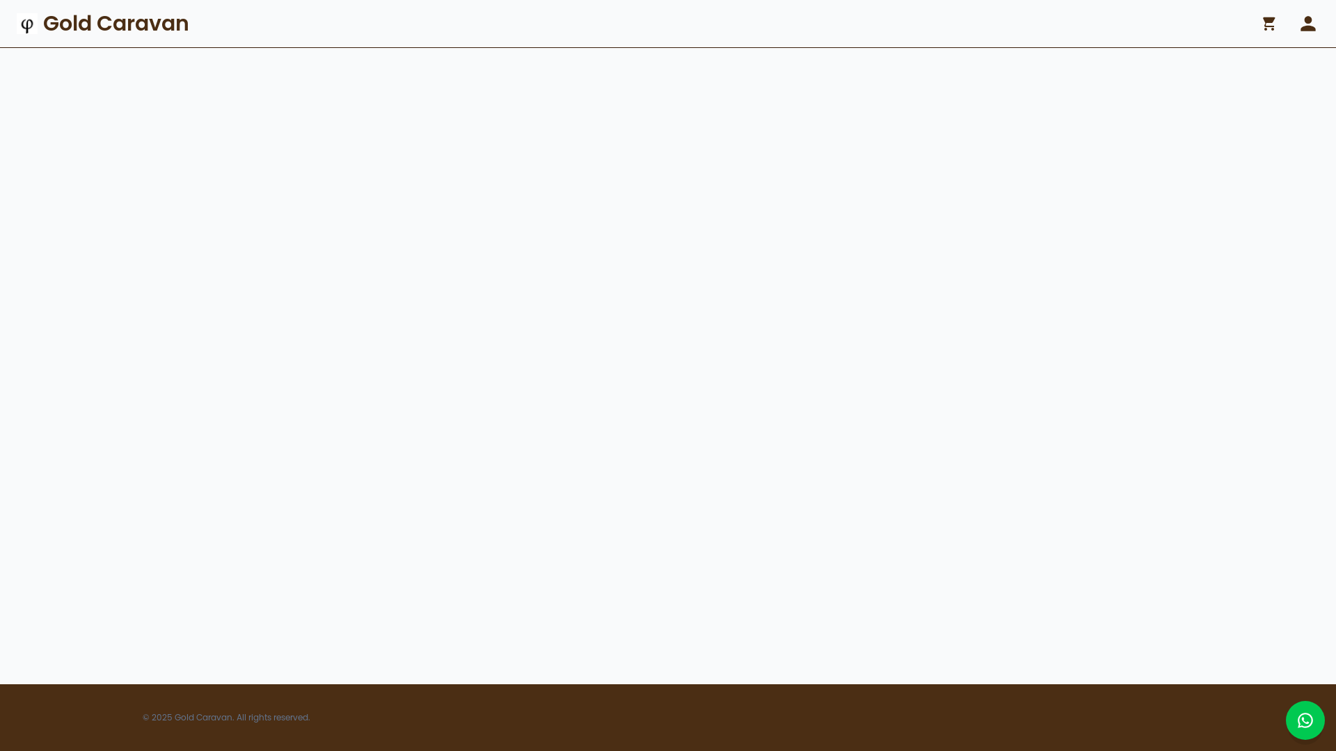website screenshot of https://goldcaravan.shop/