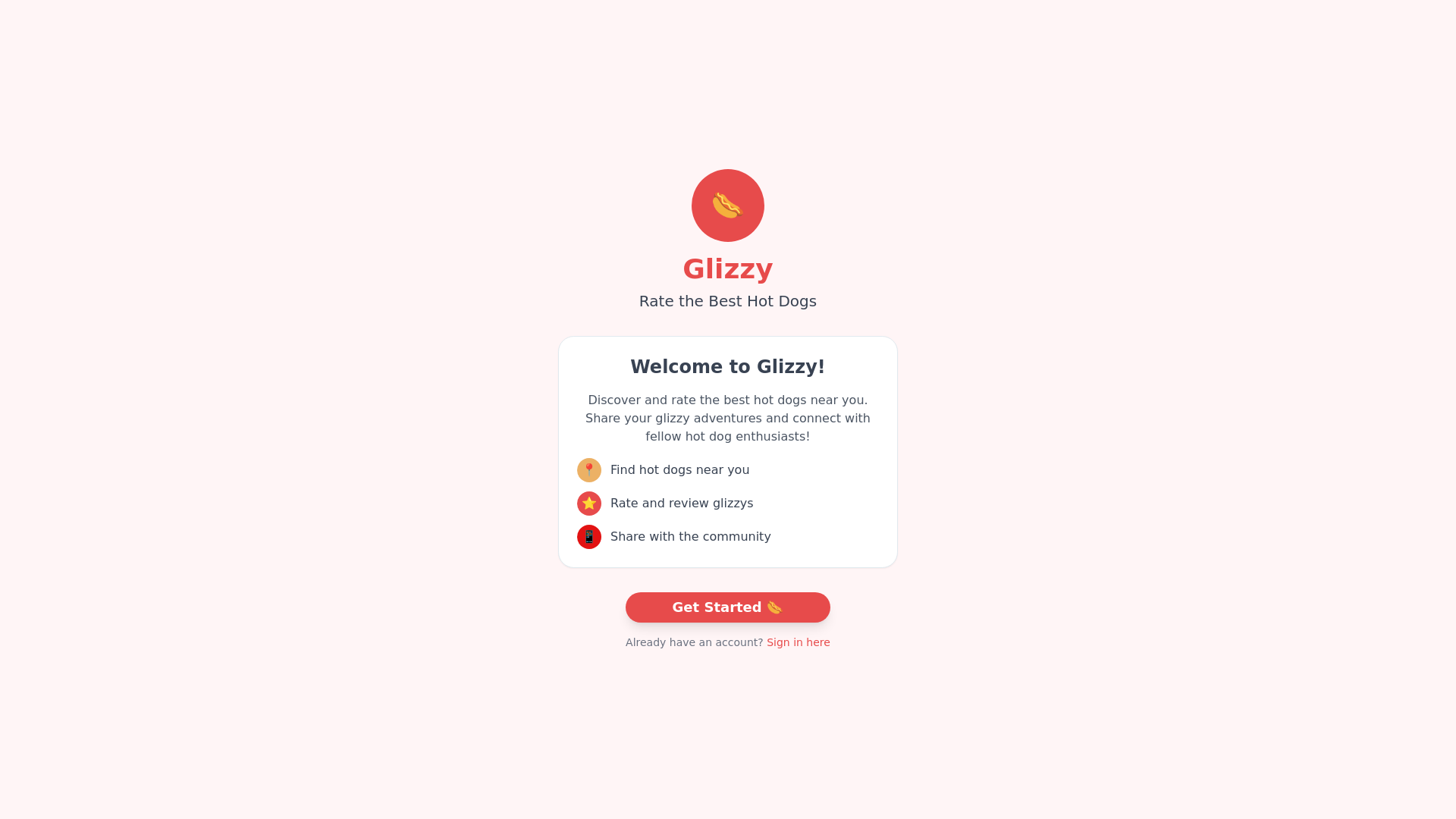 website screenshot of https://glizzyratings.com/