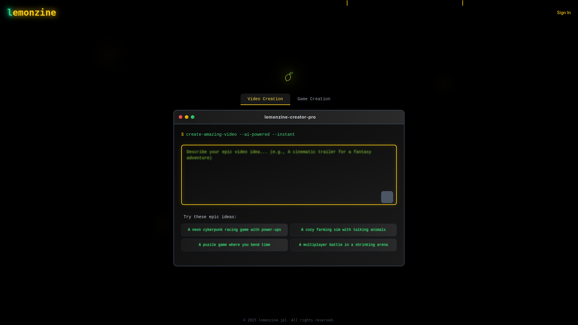website screenshot of https://lemonzine.online/