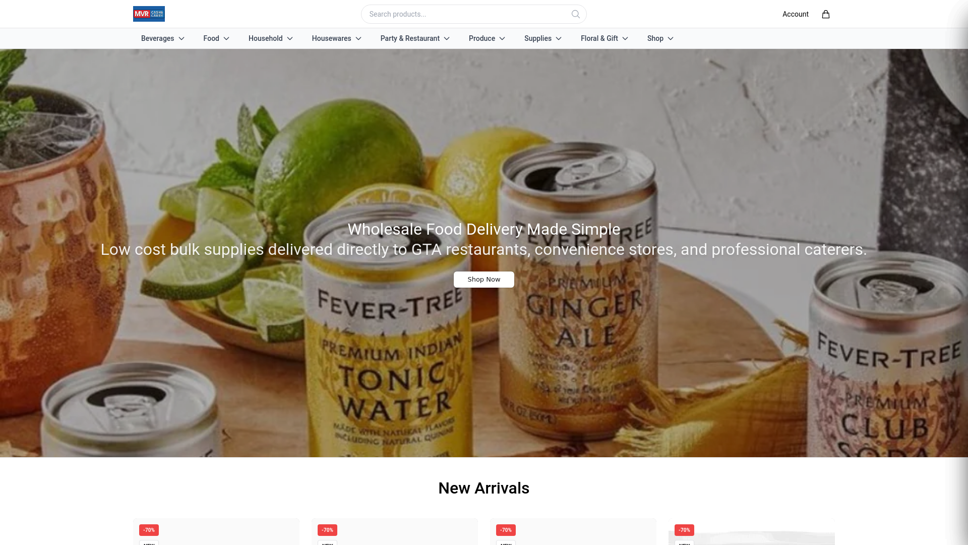 website screenshot of https://mvrplusbites.shop/