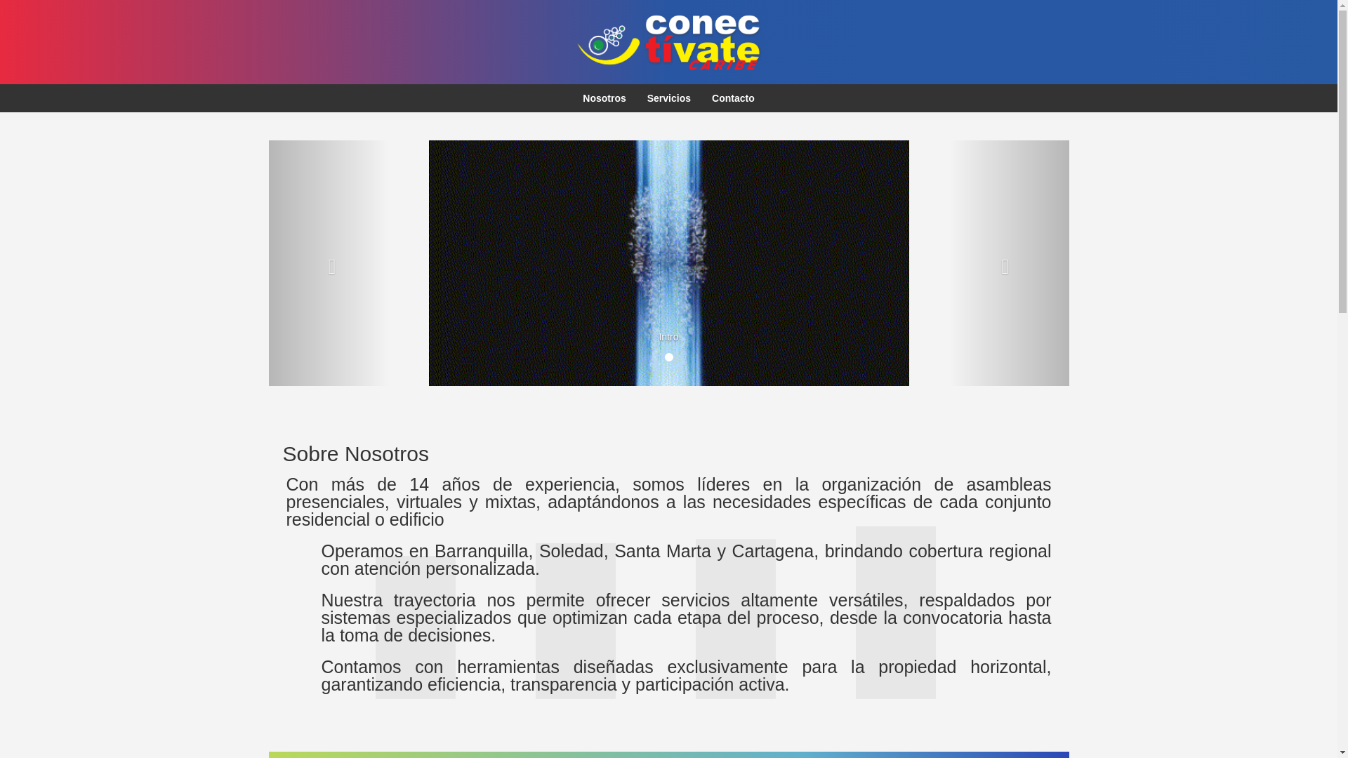 website screenshot of https://conectivatecaribe.com/