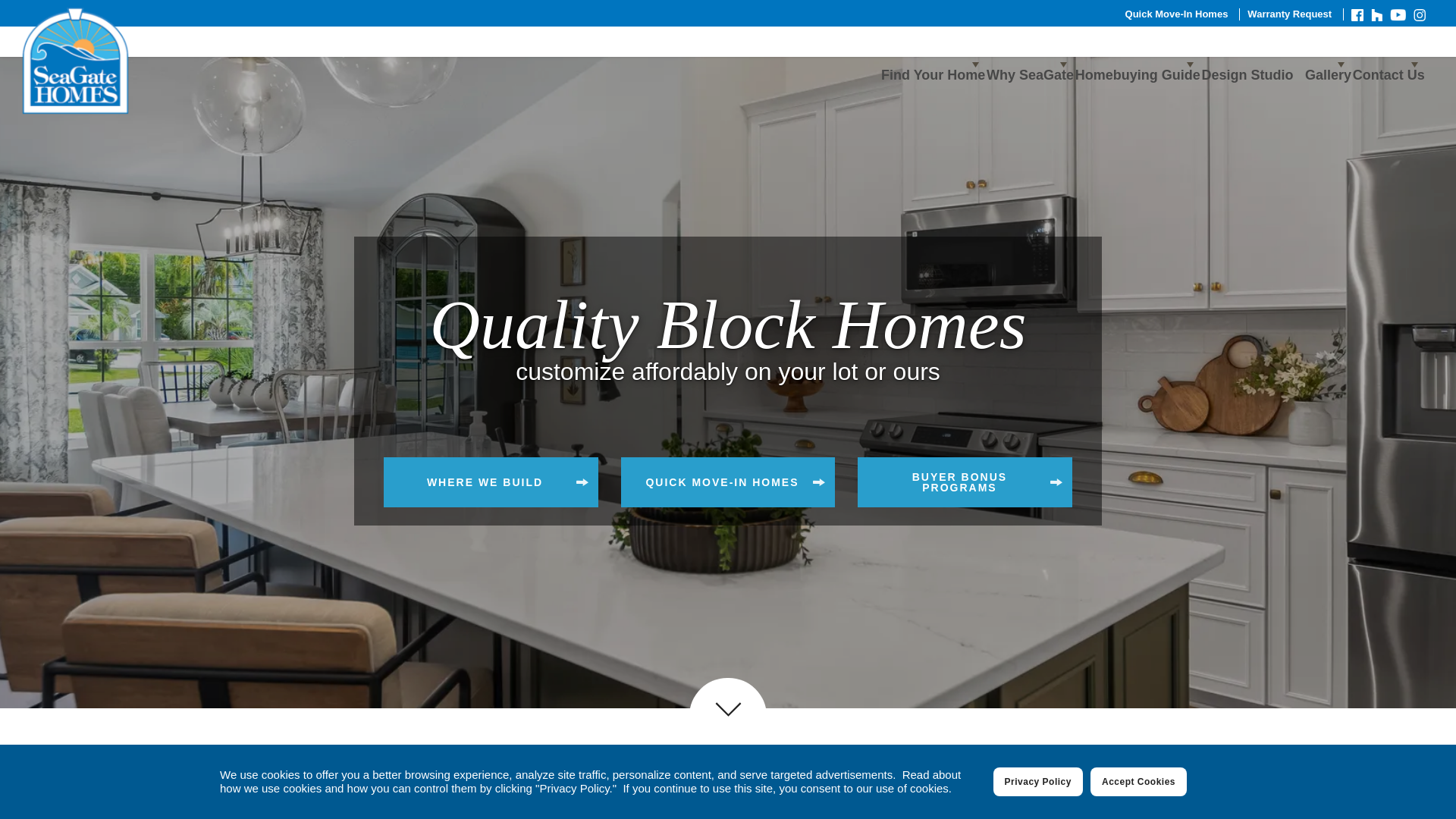 website screenshot of https://seagatehomespc.com/