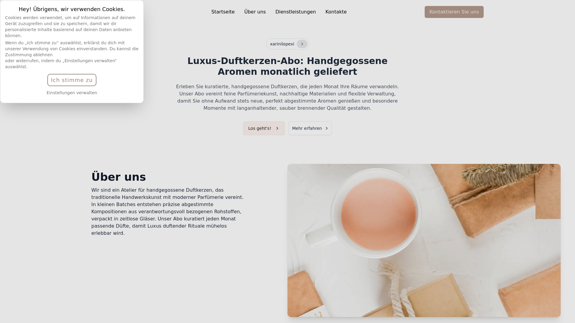 website screenshot of https://xarinilopexi.digital/