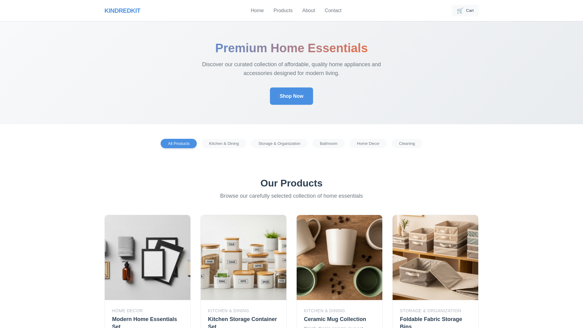 website screenshot of https://kindredkit.org/