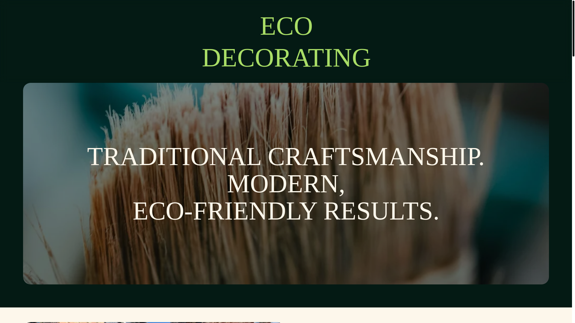 website screenshot of https://ecodecorating.org/