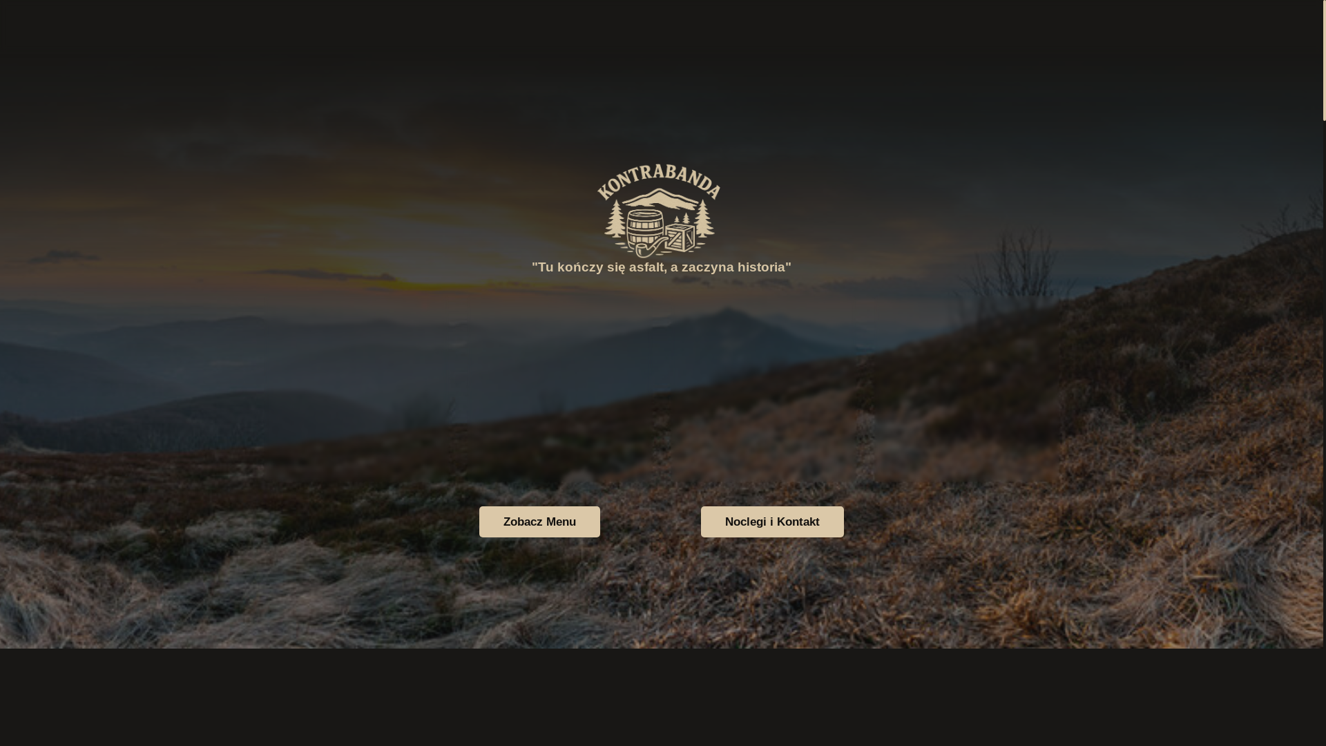 website screenshot of https://kontrabanda-ustrzykigorne.pl/