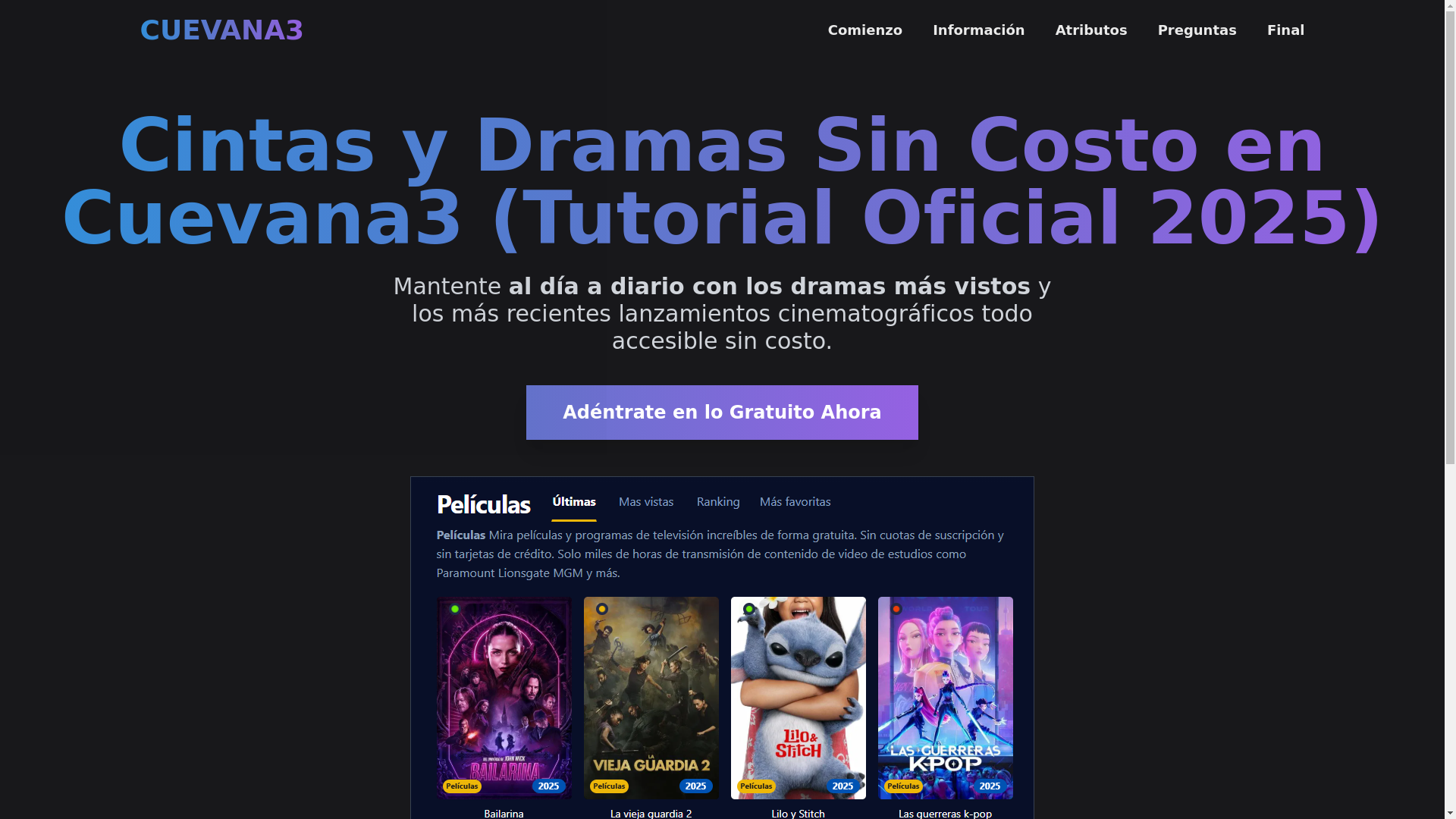 website screenshot of https://cuevana3-u6qk.pages.dev/