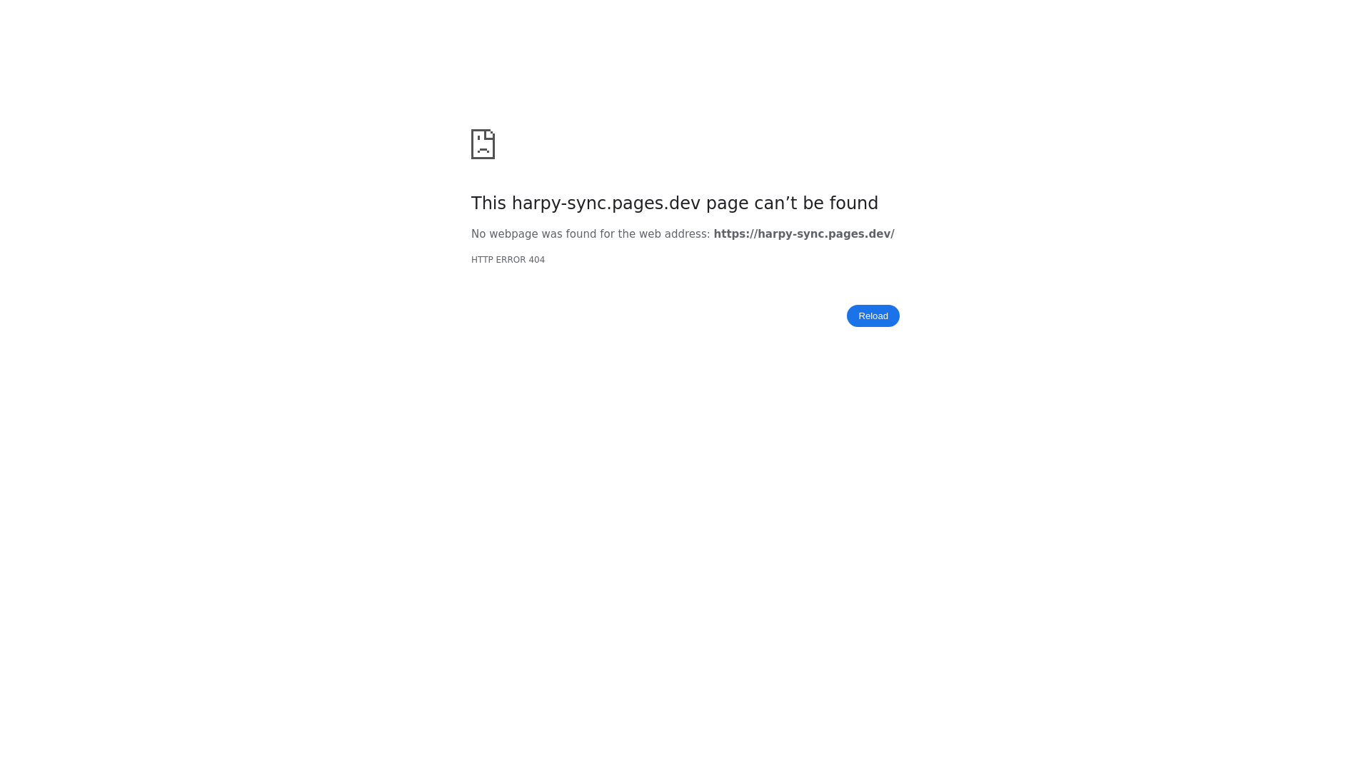 website screenshot of https://harpy-sync.pages.dev/