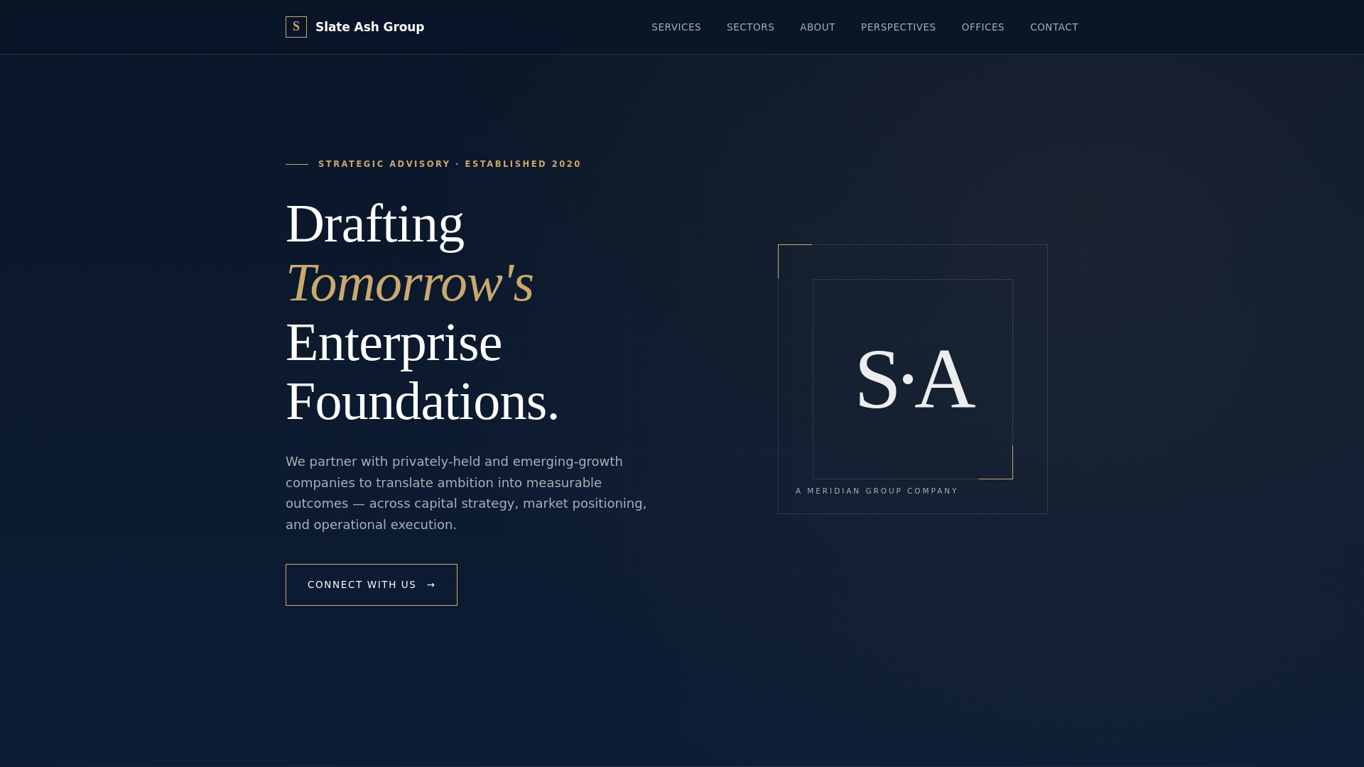 website screenshot of https://slateash.com/