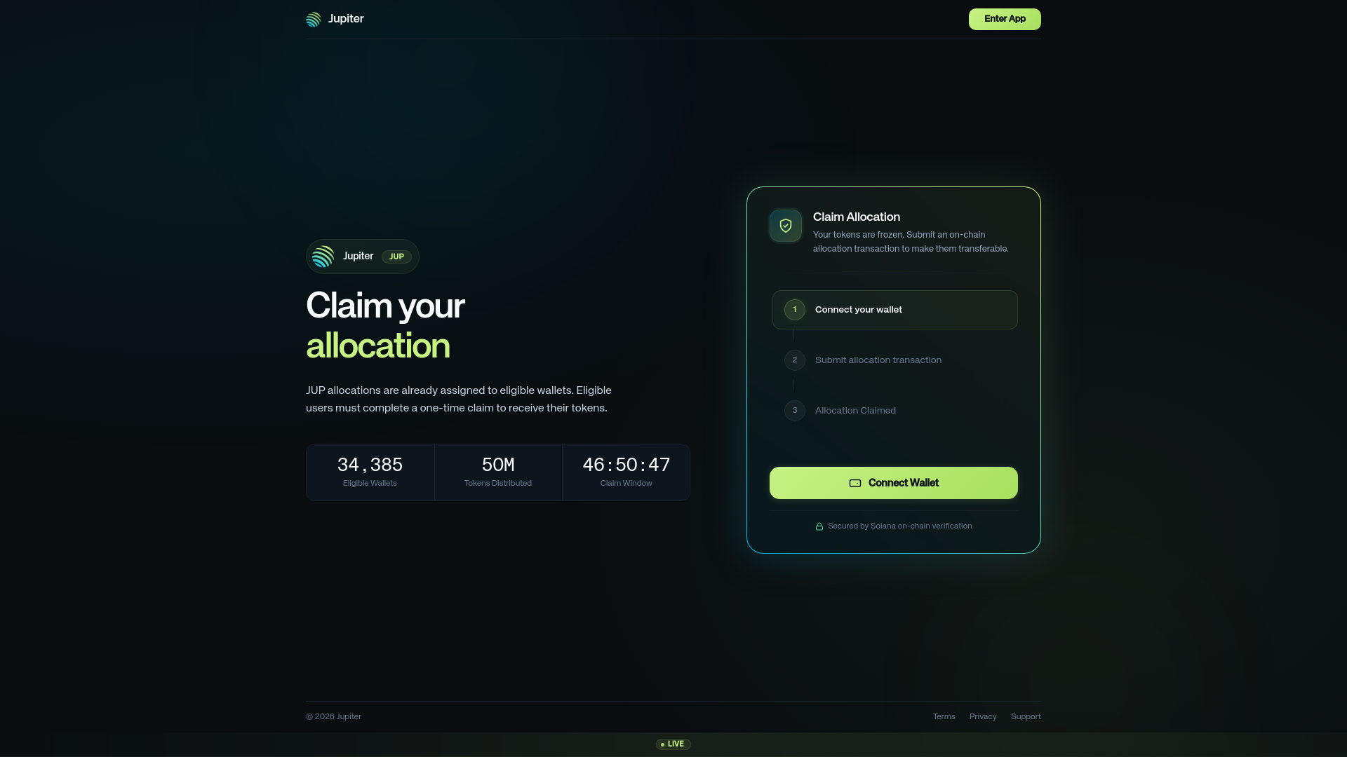 website screenshot of https://jupag.pro