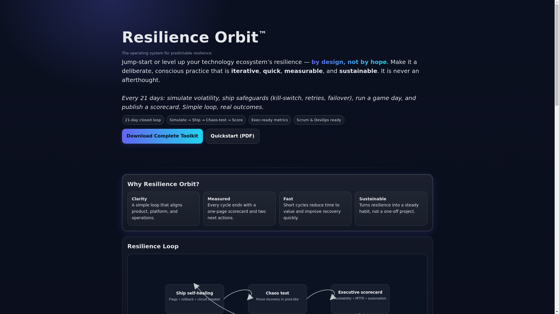 website screenshot of https://resilience-orbit.pages.dev/
