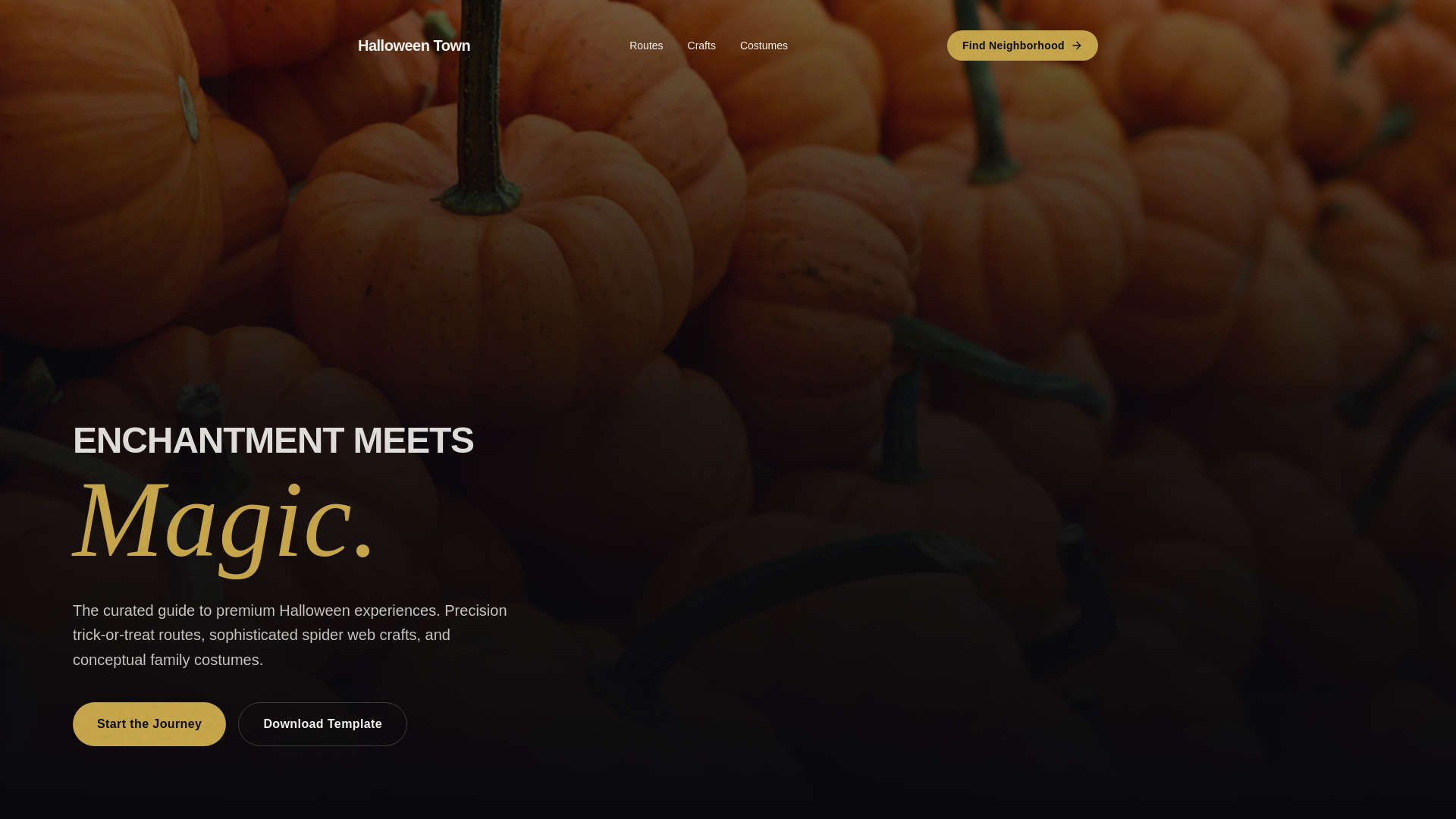 website screenshot of https://halloween-town.pages.dev/
