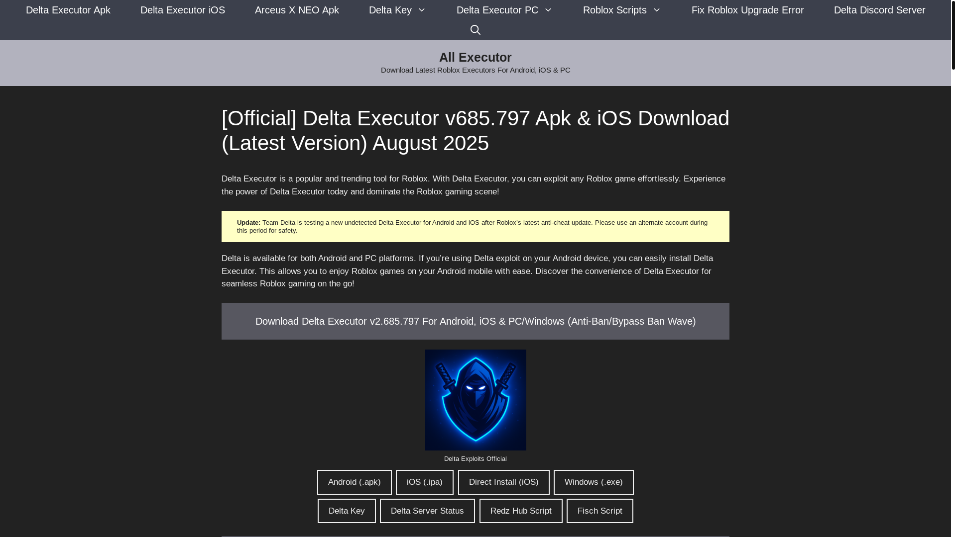 website screenshot of https://allexecutor.com/