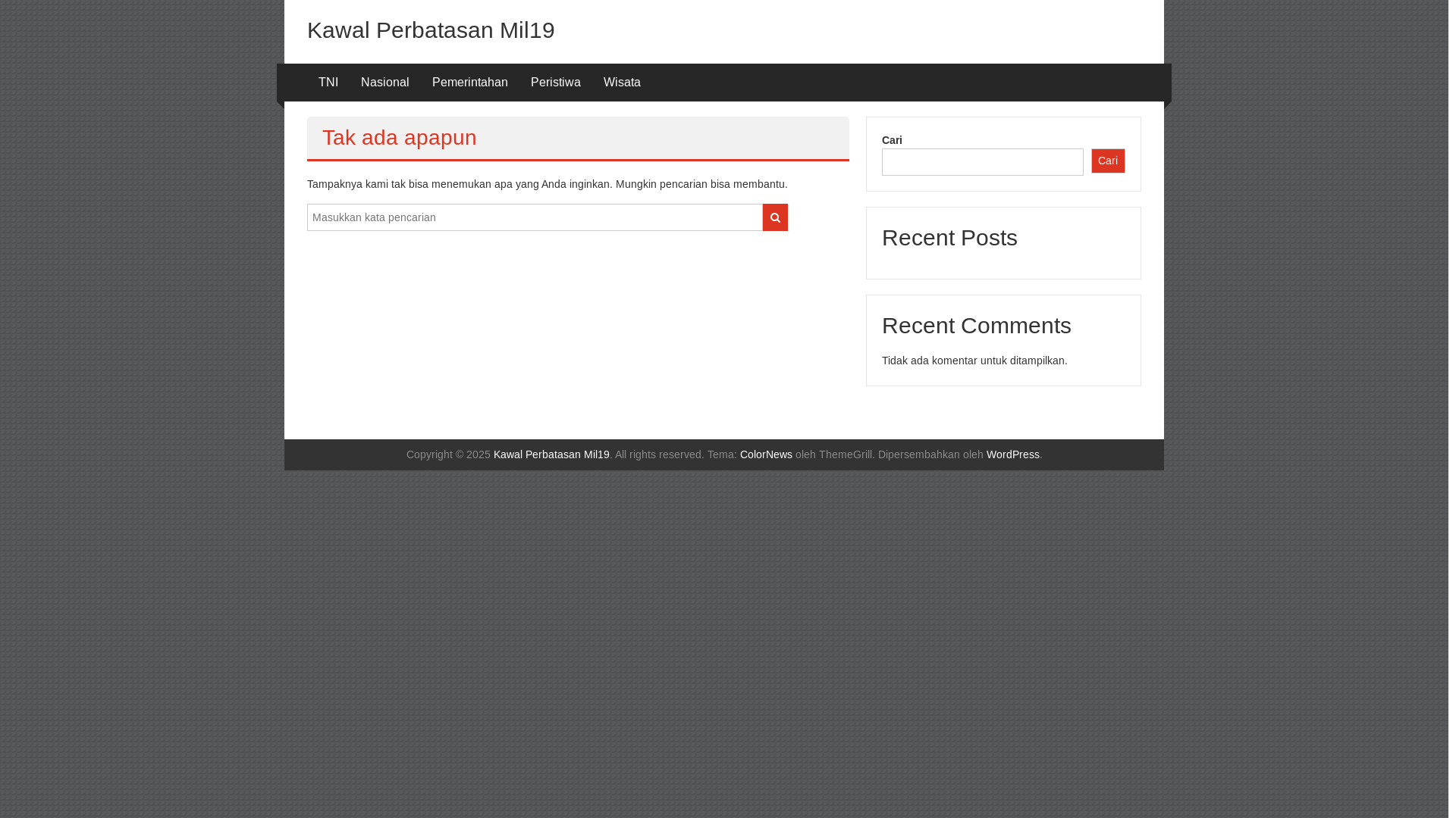 website screenshot of https://kawalperbatasanmil19.online/