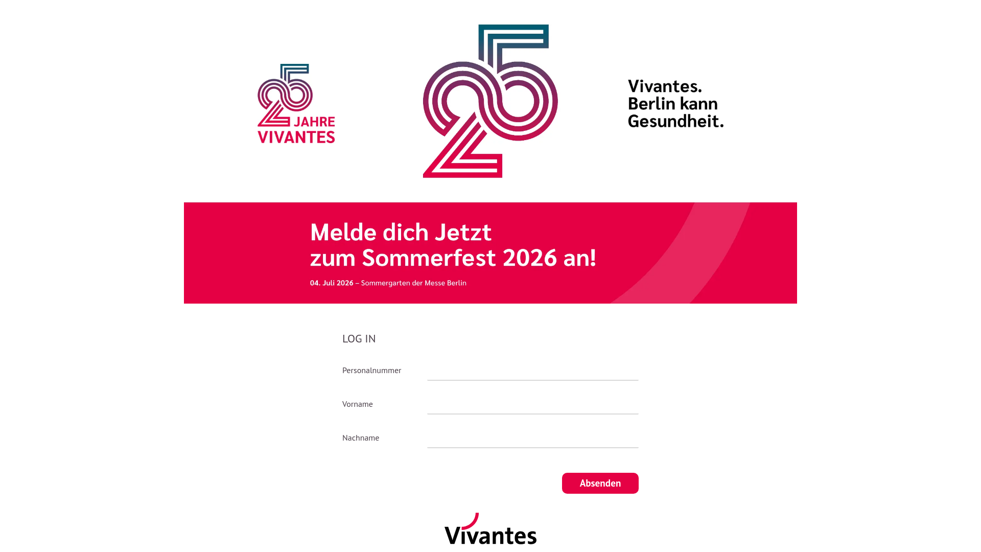 website screenshot of https://sommerfest-vivantes.de
