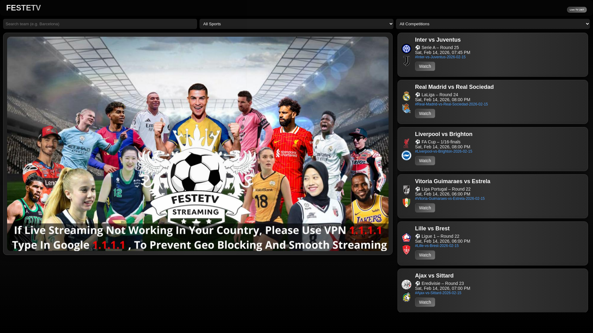 website screenshot of https://festetv.online/