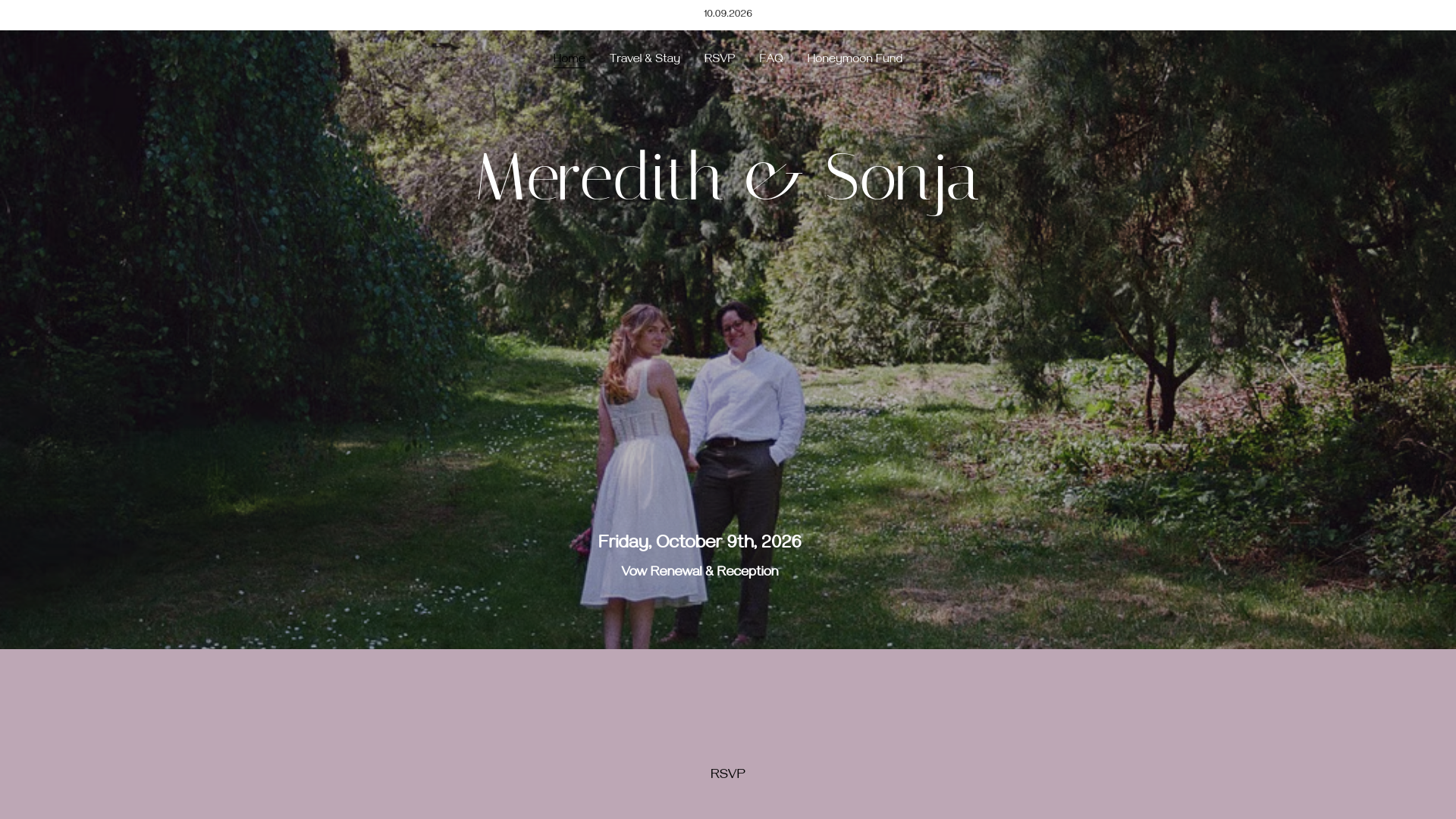 website screenshot of https://meredithsonja26.com