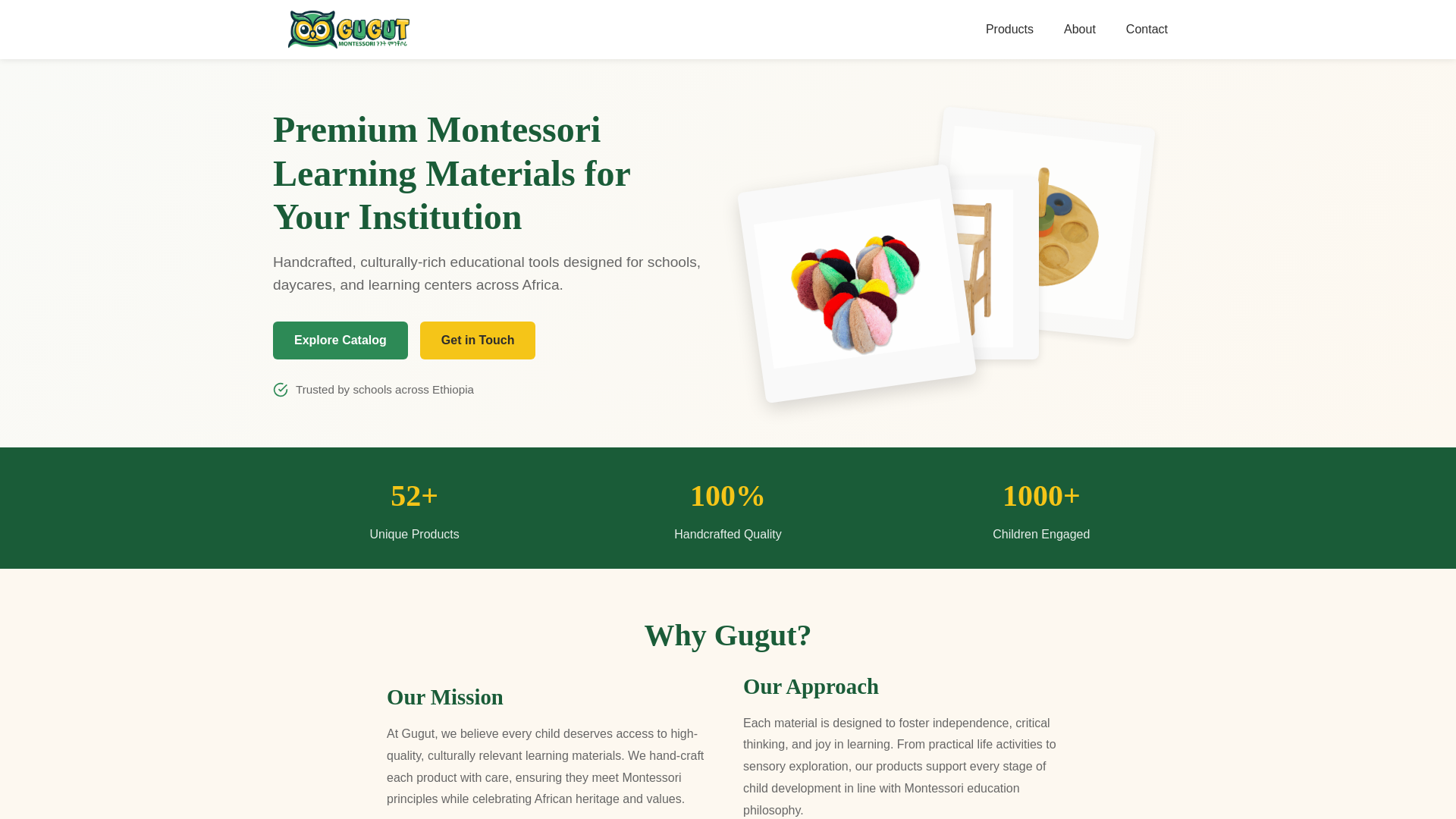 website screenshot of https://gugut-website.pages.dev/