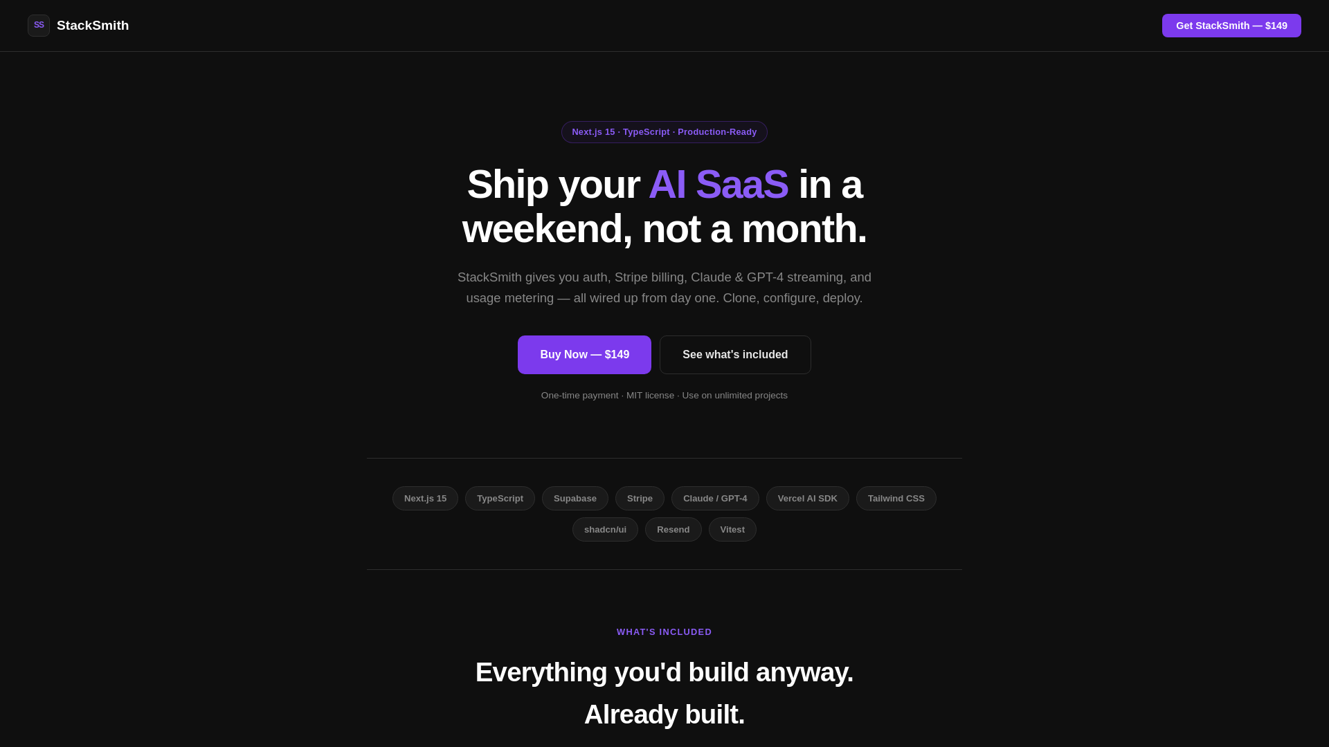website screenshot of https://stacksmithkit.com/