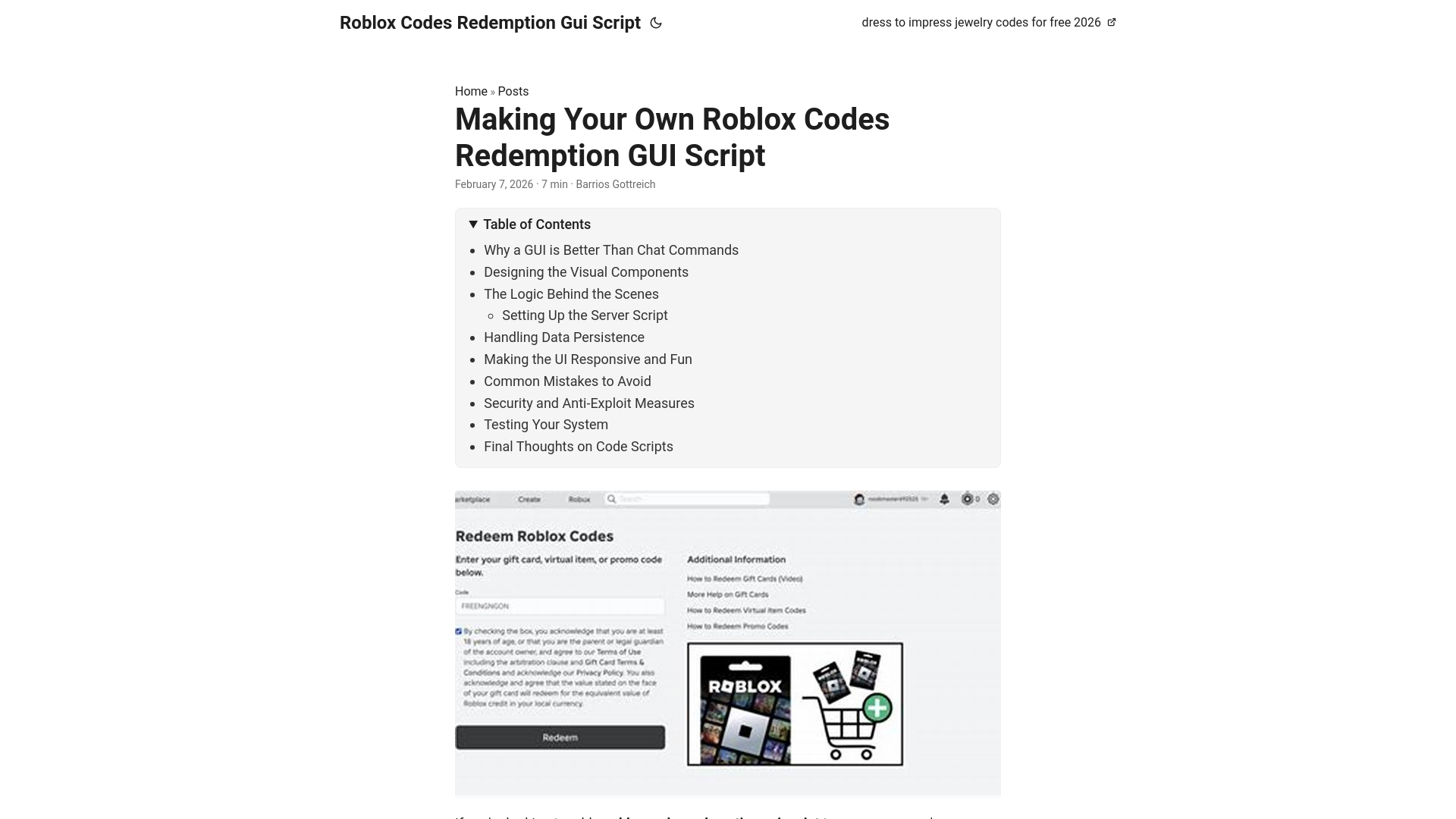 website screenshot of https://roblox-codes-redemption-gui-script.pages.dev/