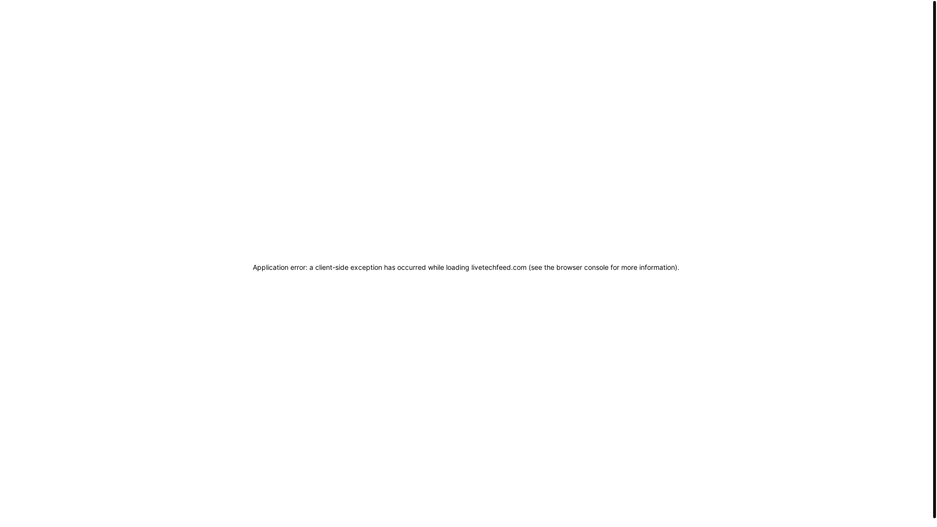 website screenshot of https://livetechfeed.com/