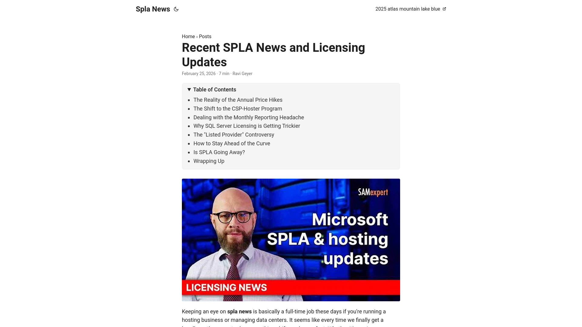 website screenshot of https://spla-news.pages.dev/