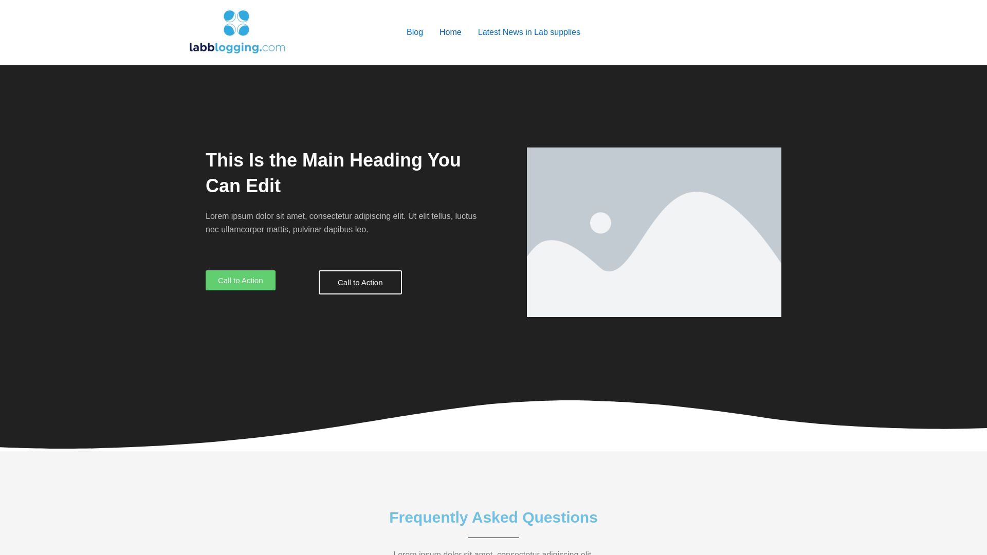 website screenshot of https://labblogging.com/