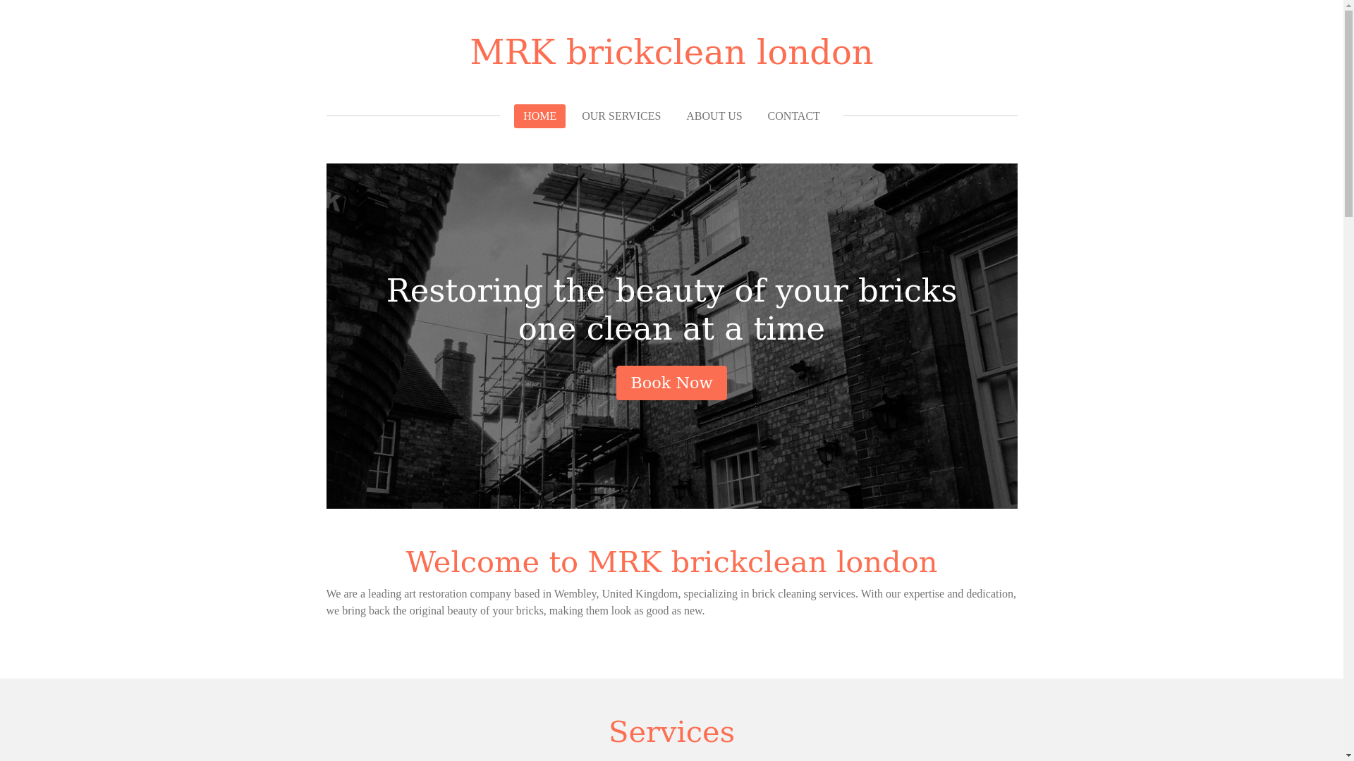 website screenshot of https://mrk-brickclean-london.co.uk/