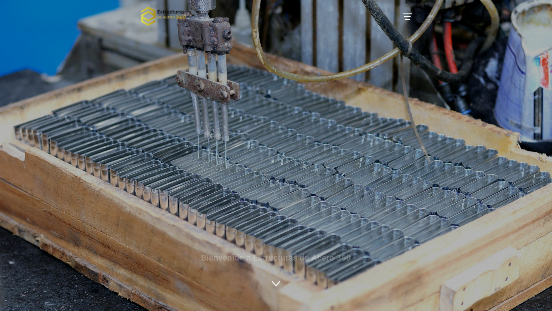 website screenshot of https://acero360estructuras.com