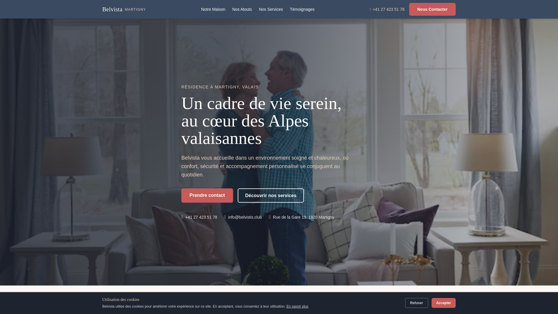website screenshot of https://belvistis.club