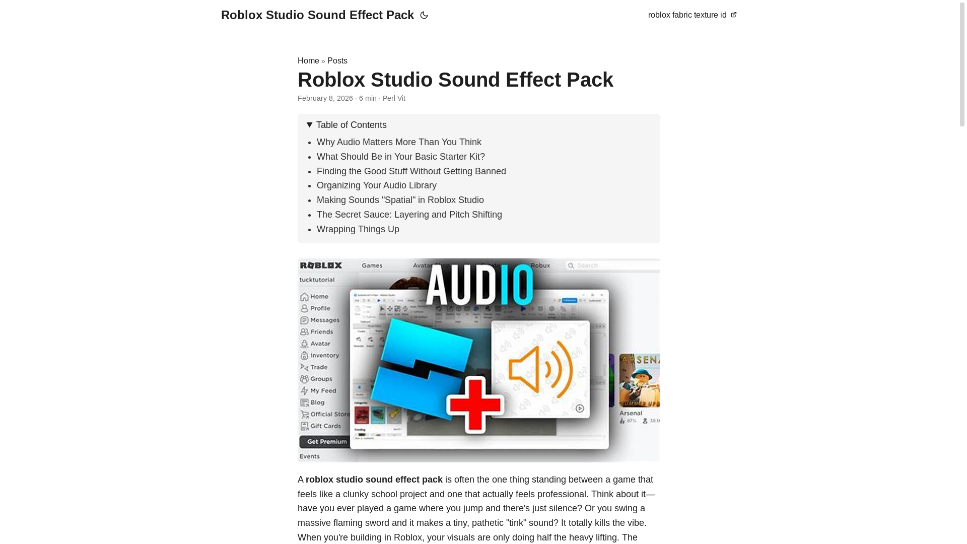 website screenshot of https://robloxstudiosoundeffectpack.pages.dev/