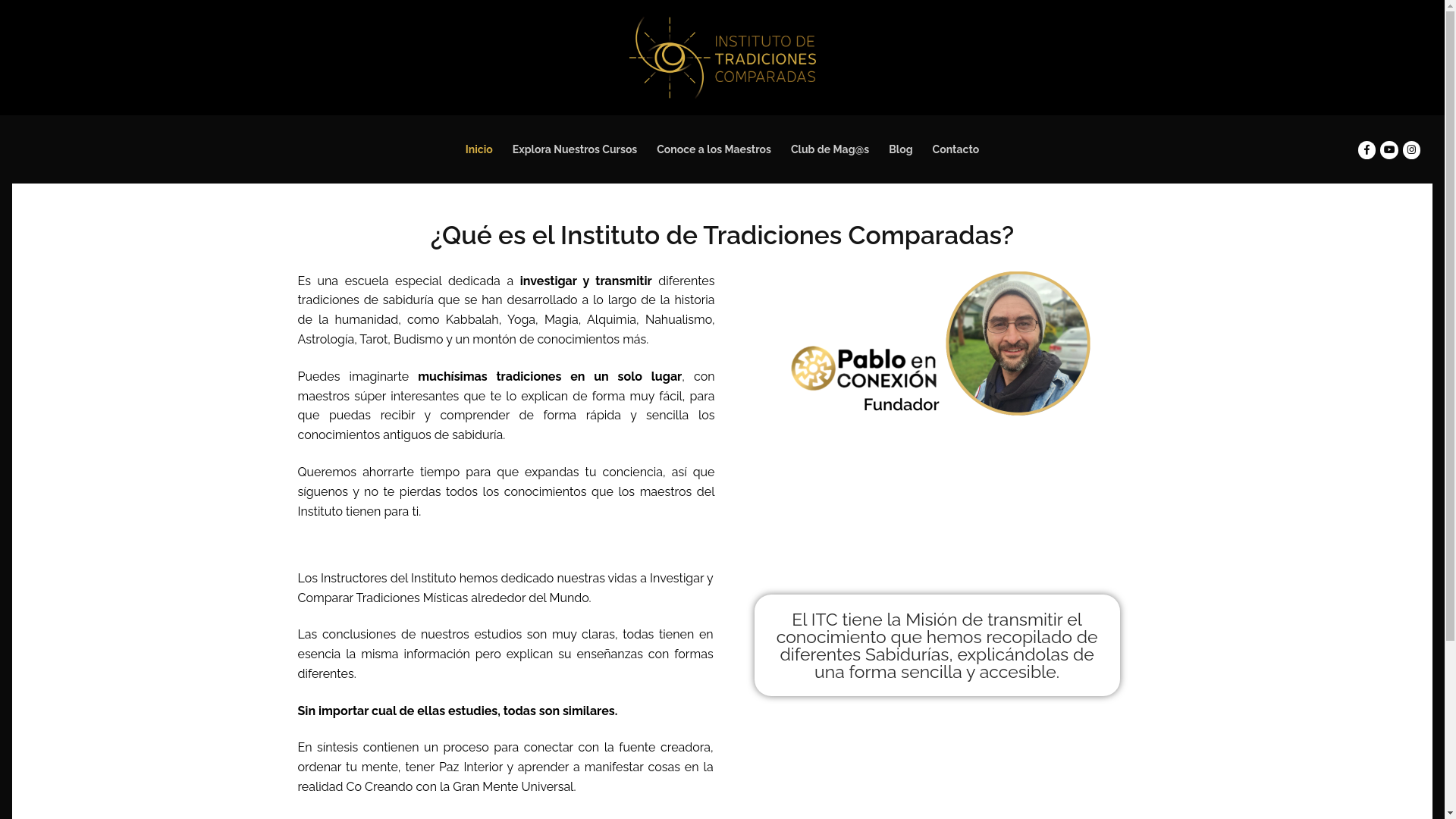 website screenshot of https://tradicionescomparadas.com/