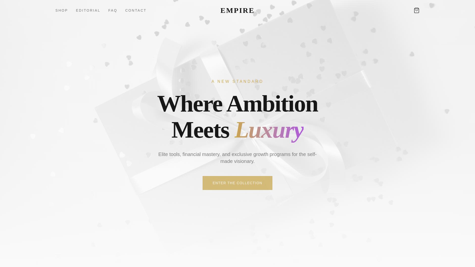 website screenshot of https://takeyourempire.com/