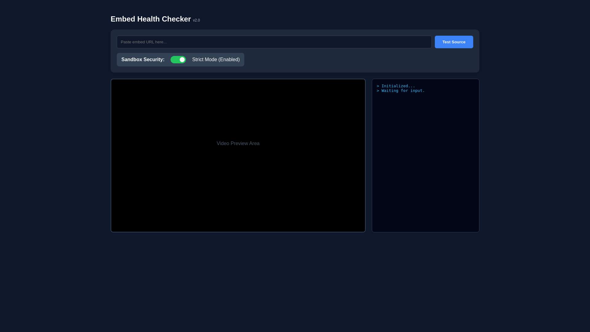 website screenshot of https://testembed.pages.dev/