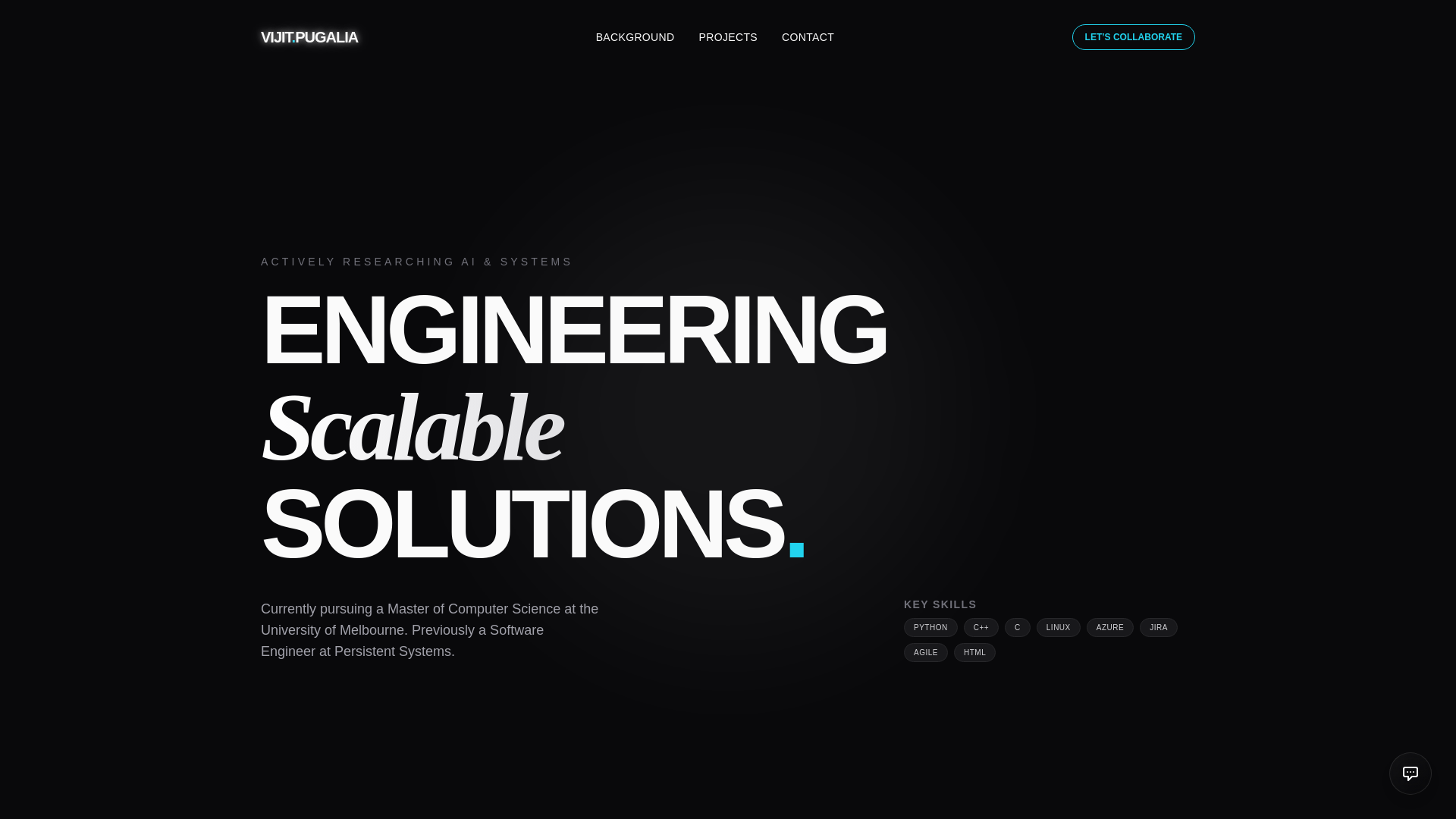 website screenshot of https://vijitpugalia.com/