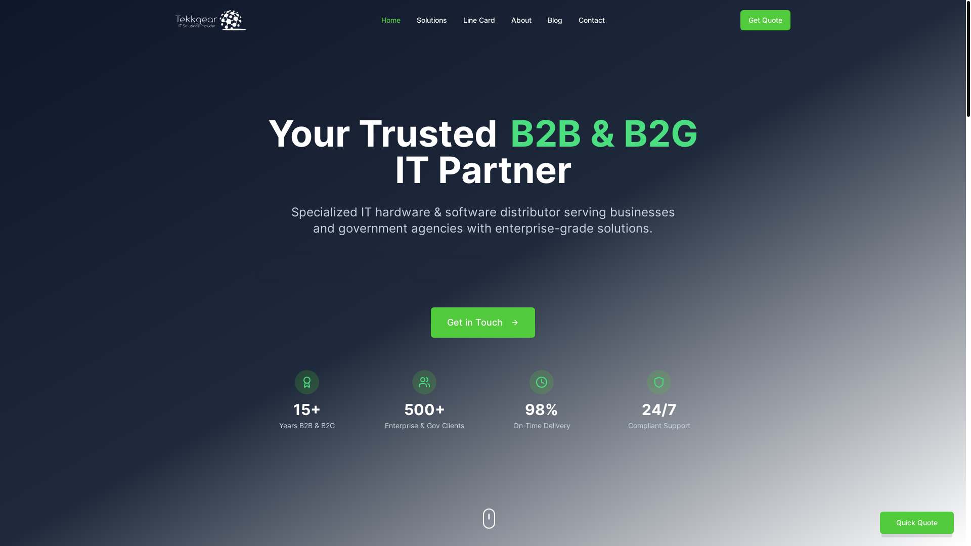 website screenshot of https://tekkgearwebsitealmostprodv1.pages.dev/